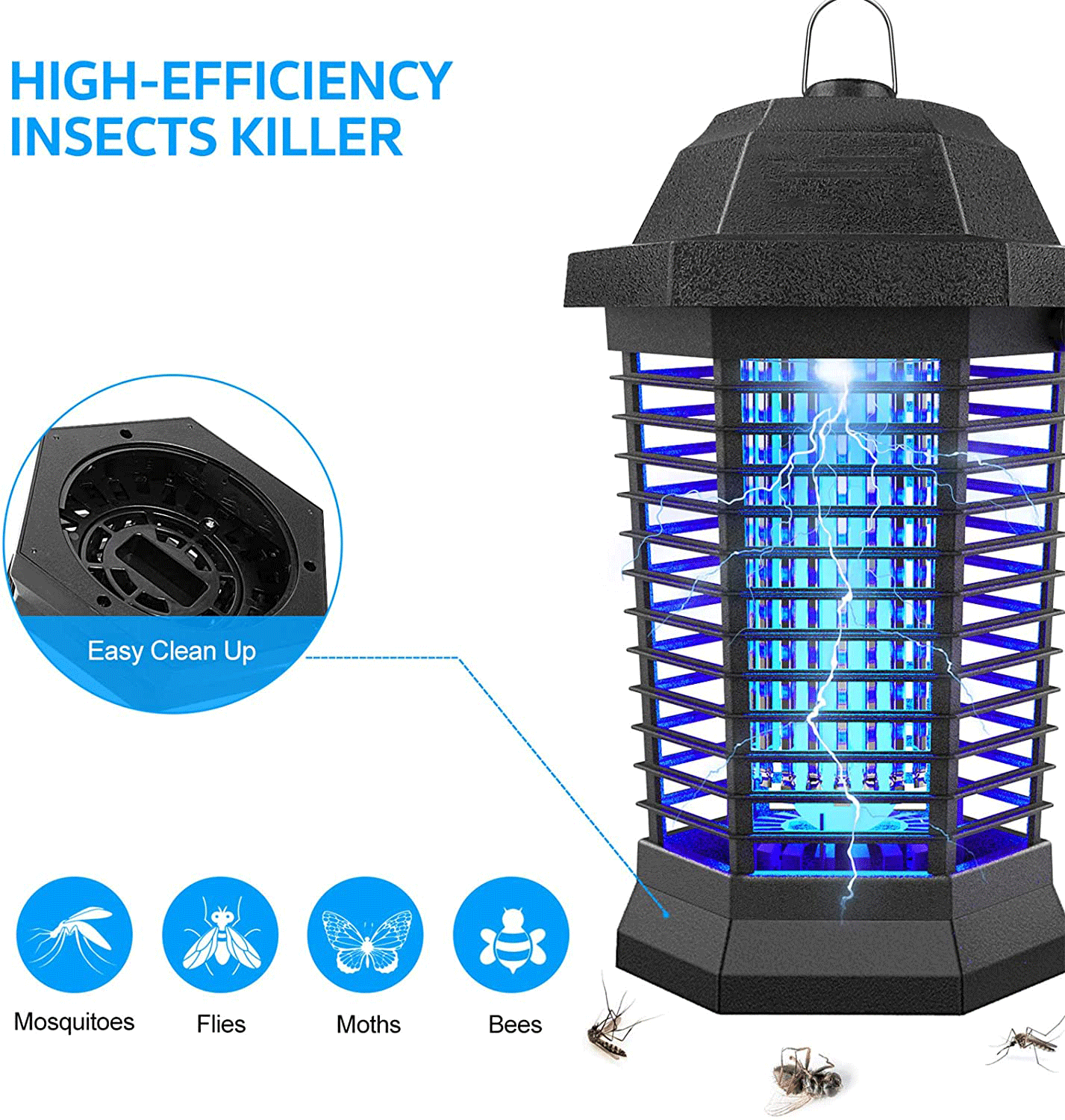 Bug Zapper mosquito killer lamp Outdoor Anti Mosquito Insect Killer Lamp Light Trap Fly Zapper Outdoor Indoor