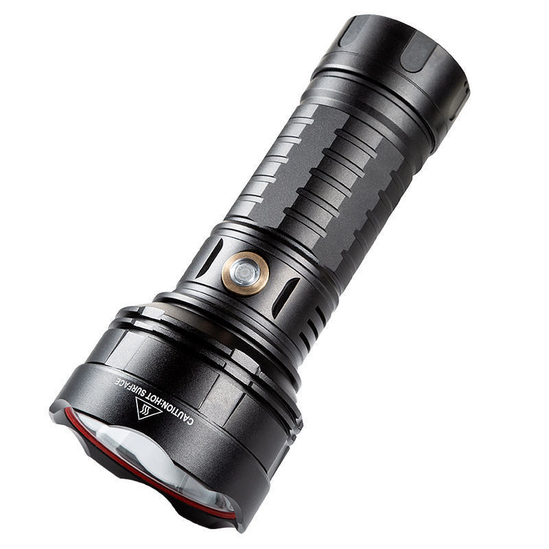 Rechargeable Laser Flashlight with 5 modes,Super Bright Waterproof Flashlight with AAA Battery High Power for Camping