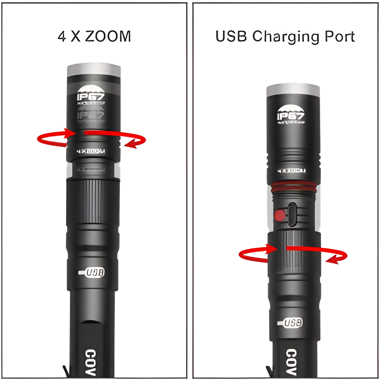 IP44 Rechargeable Pen Light for Tight Spaces Inspection Nurses Medical Use Super Bright Small Flashlight