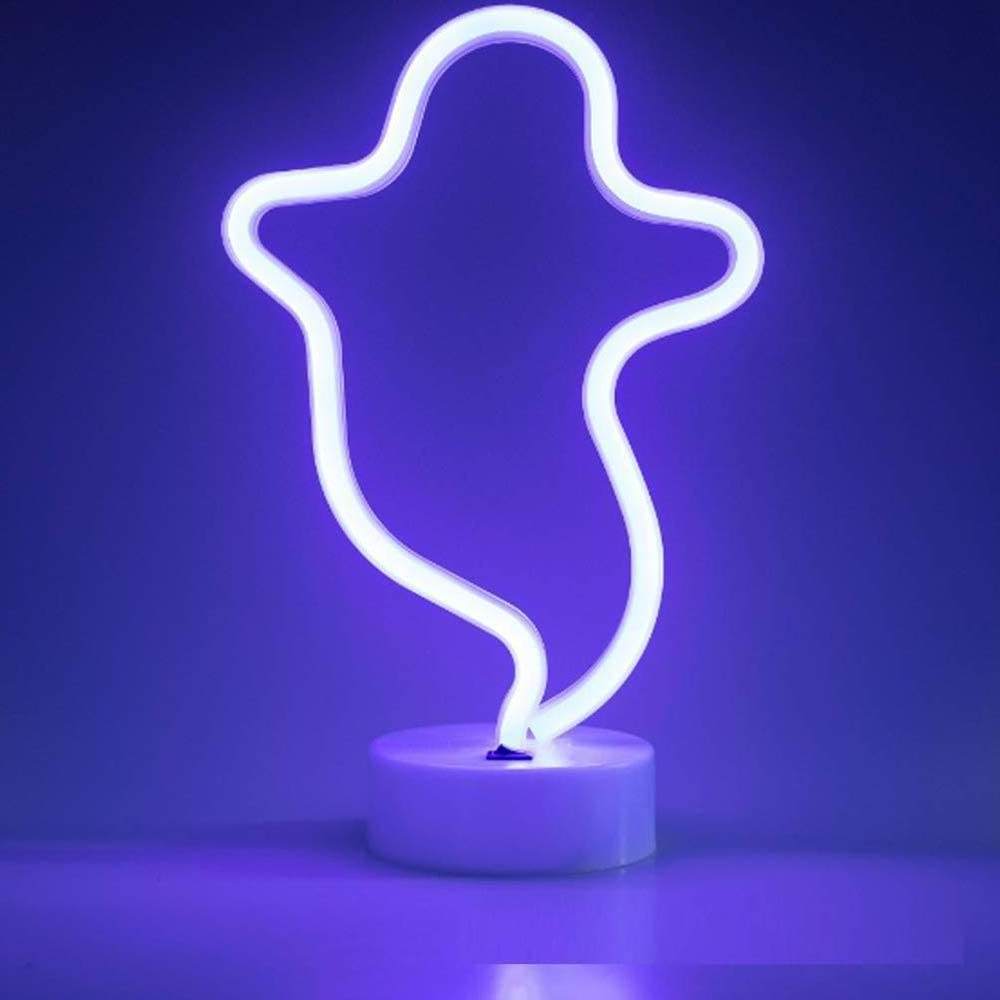 Cool Ghost Neon Lamps Halloween Night Light for Bedroom Party Decor Table Led Ghosts Neon Lights Signs