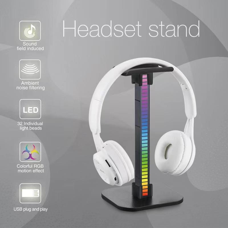 RGB LED headphone stand Gaming Headset hanger display stand Gamer Earphone Headphone Holder Stand