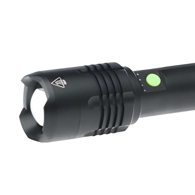 10000 Lumen Super Bright LED Mini Flashlight - Rechargeable, Tactical, with Belt Clip, Zoomable, 3 Modes, and Waterproof