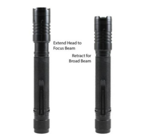 OEM ODM Service 180 Lumen Tactical Flashlight LED Mini Flashlights with Belt Clip Zoomable 3 Modes Waterproof