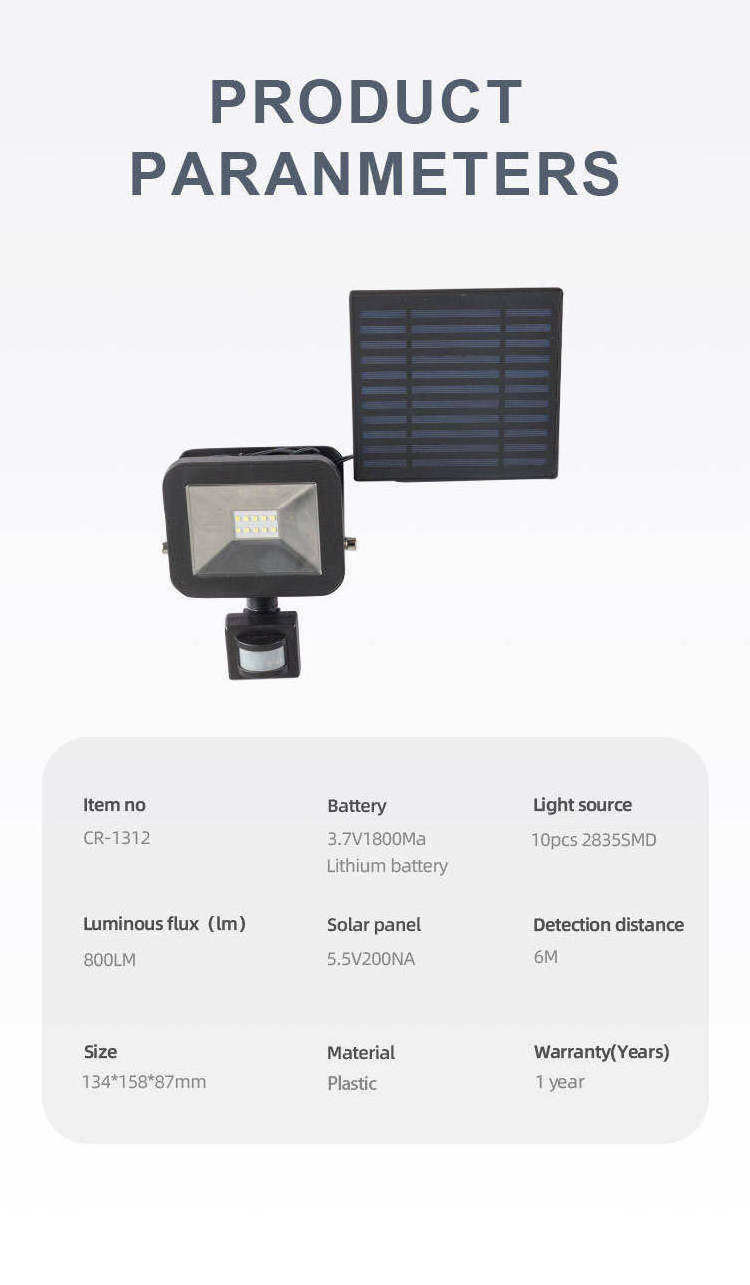 rechargeable solar power motion sensor outdoor wall light battery sensor light for garden outdoor flood light