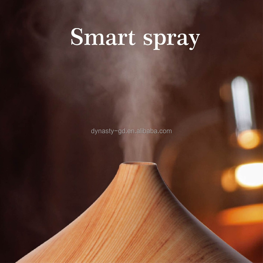 wood grain aroma ultrasonic humidifier and air freshener