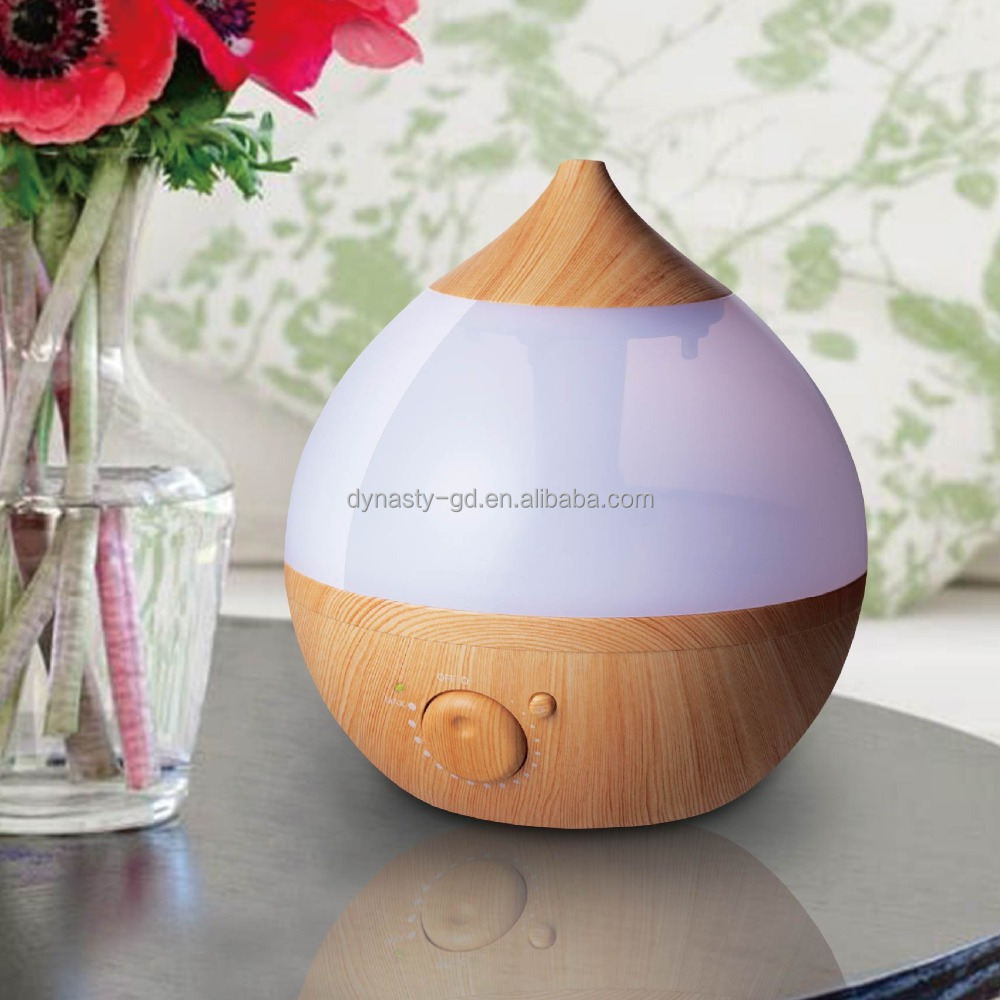 wood grain aroma ultrasonic humidifier and air freshener