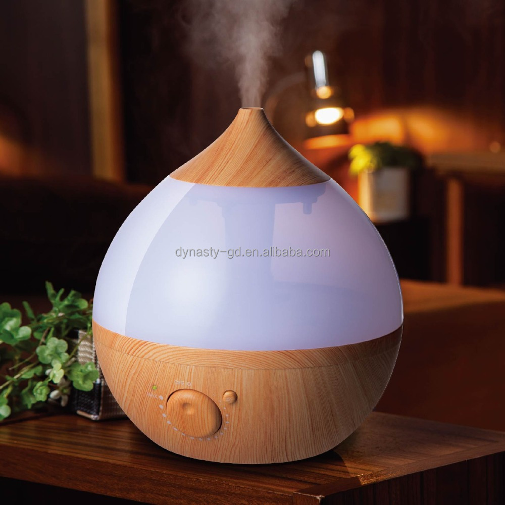 wood grain aroma ultrasonic humidifier and air freshener