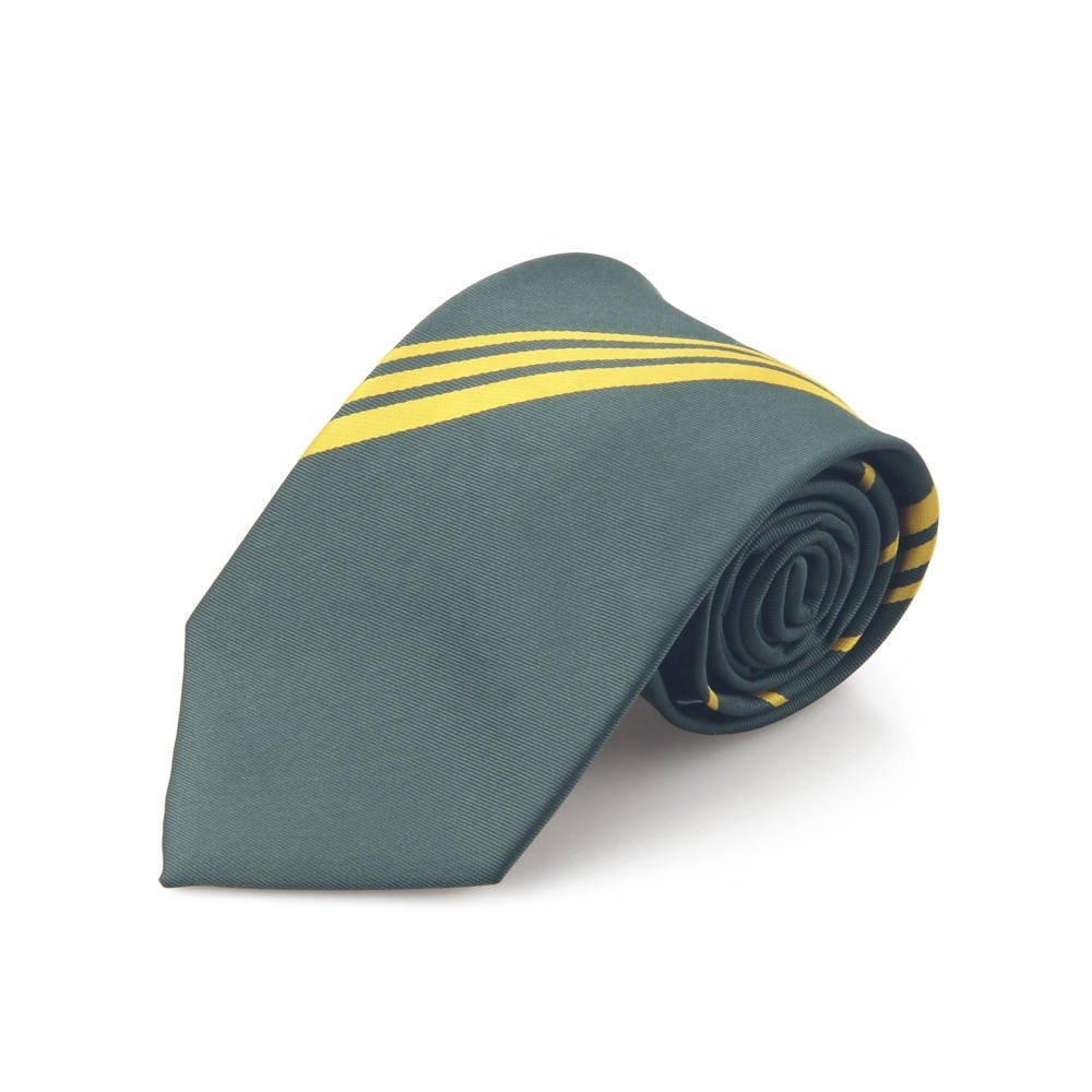 100% Real Nature Silk Handmade Screen Printing Custom Logo Tie for Man Uniform