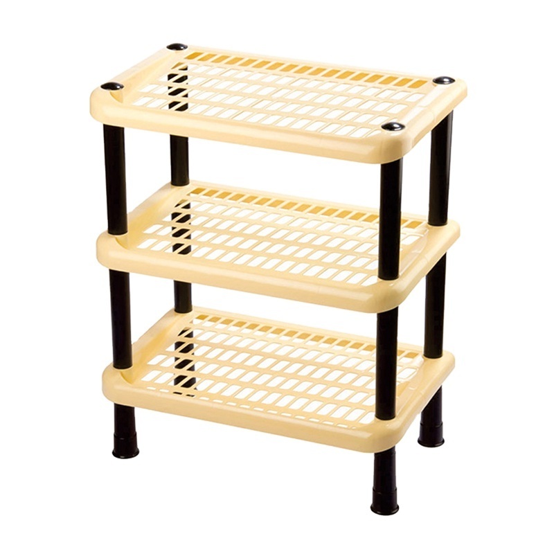 New 2023 Plastic Small 2 Pair 3 tier Shoe Rack made from India high quality with cheap cost