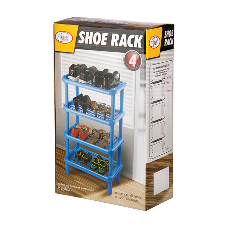 New 2023 Plastic Small 2 Pair 3 tier Shoe Rack made from India high quality with cheap cost