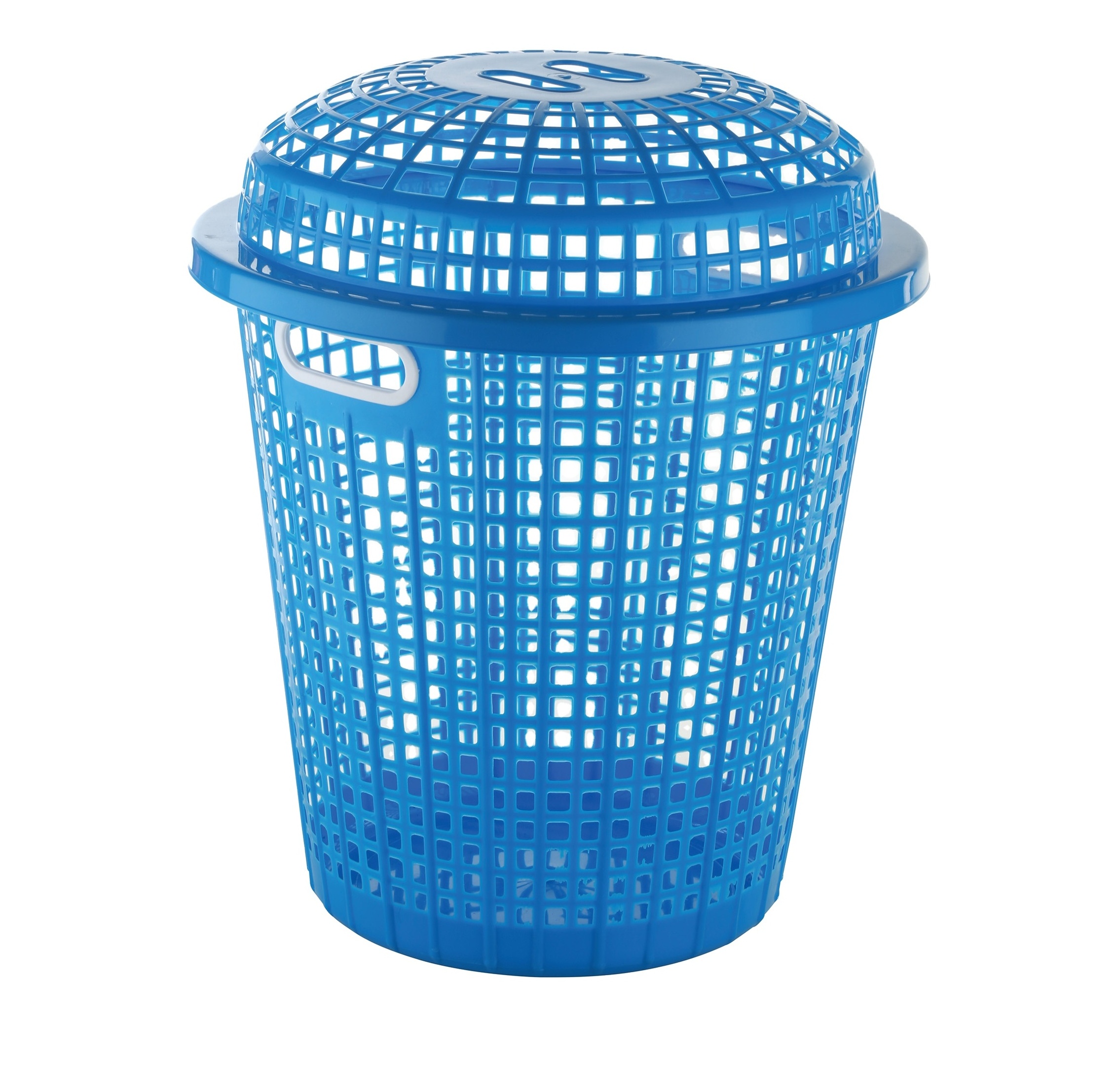 Round Hollow Clothes Storage Basket Plastic laundry basket with Lid export from India with cheap price