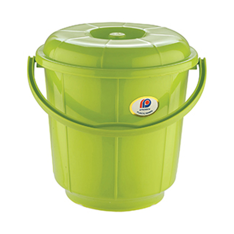 Plastic Bucket with Lid - 13 ltrs With Plastic Handle Household Items Cheap Water Storage