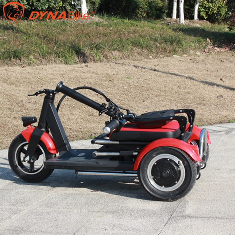 Wholesaler Aluminum Alloy Folding 300w 36v Three Wheels Electric Mobility Scooter for Disabled Man