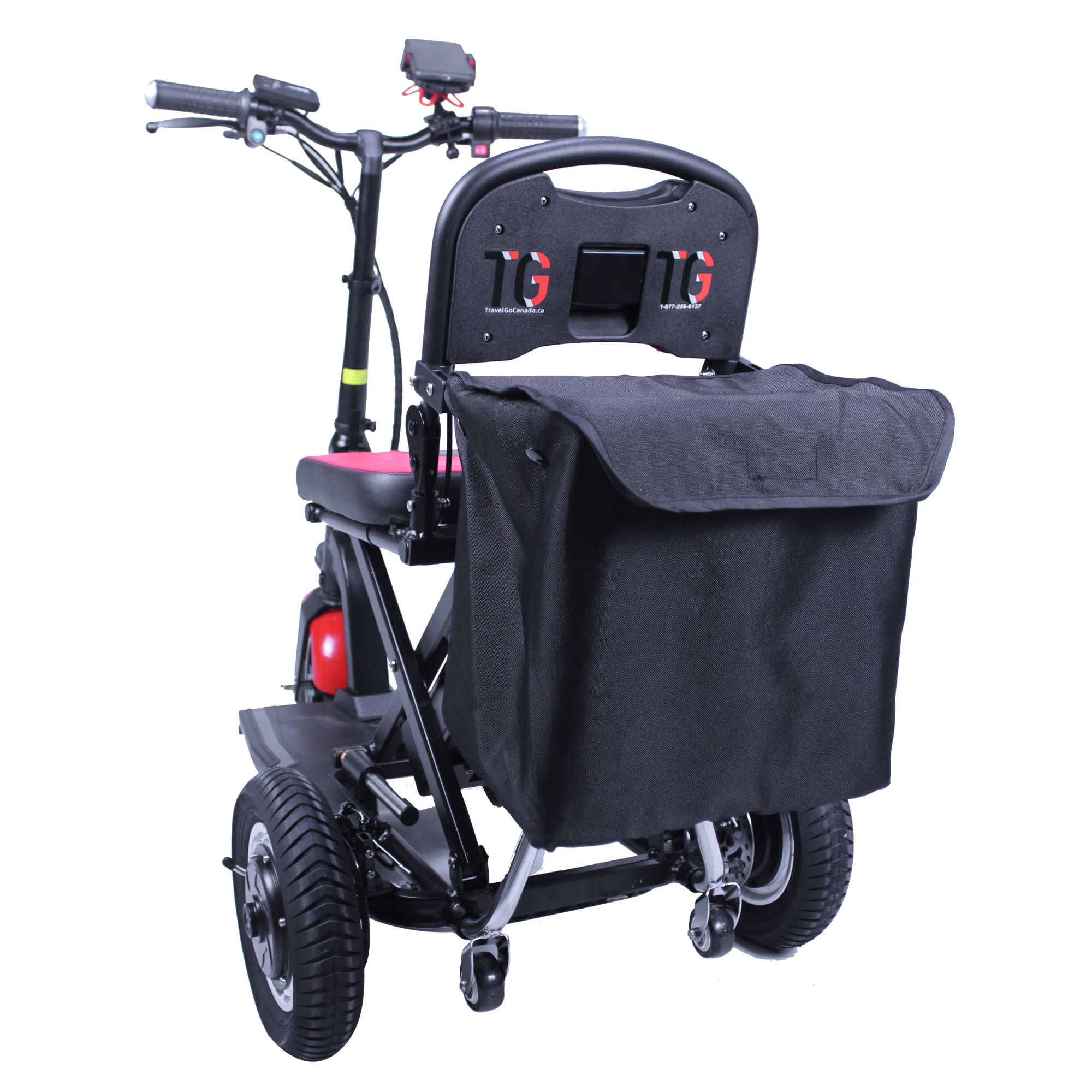 tricycle folding handicapped electric three wheels  mobility scooter For the old or the disable