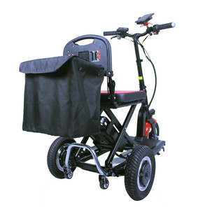 tricycle folding handicapped electric three wheels  mobility scooter For the old or the disable