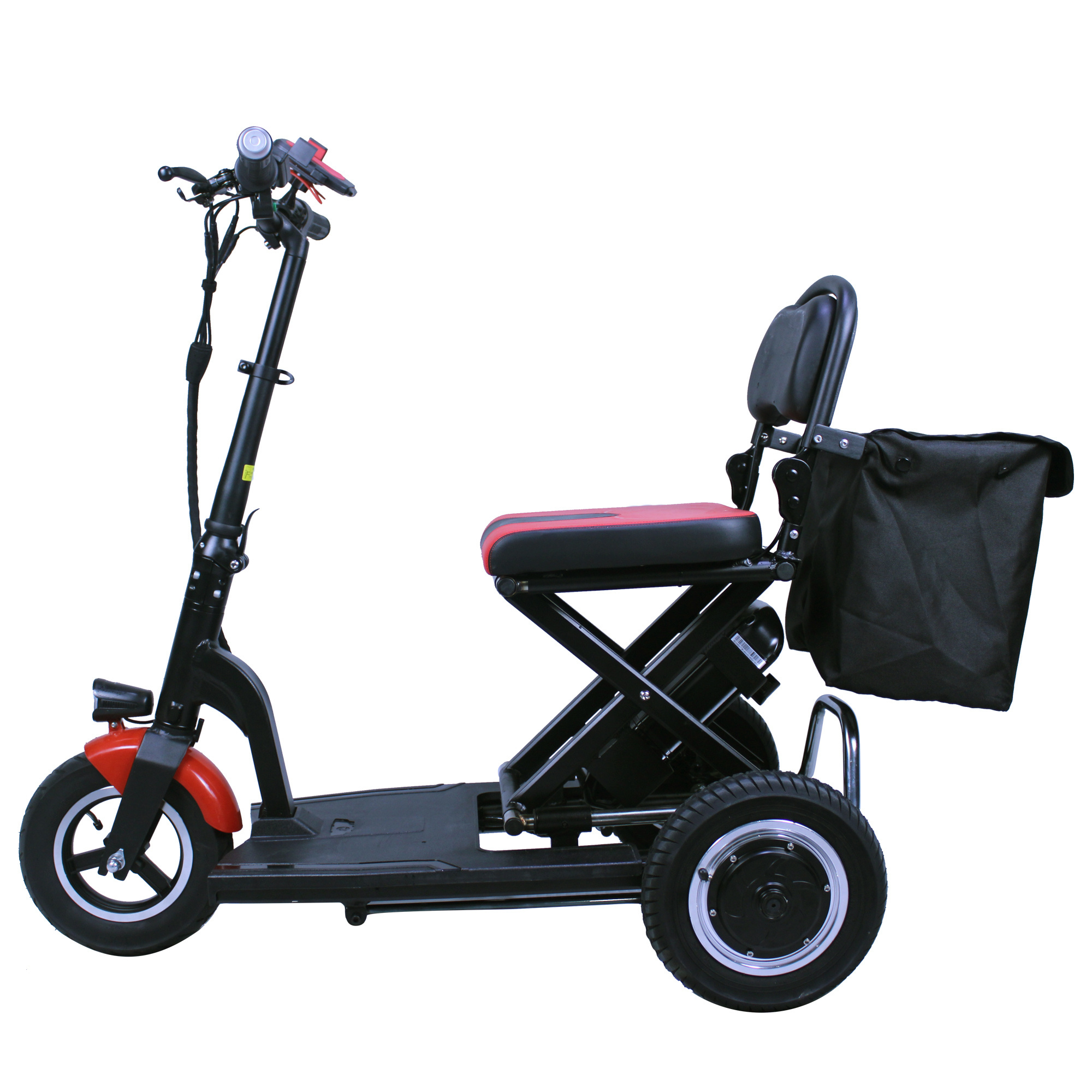 tricycle folding handicapped electric three wheels  mobility scooter For the old or the disable