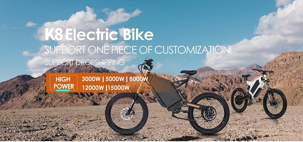 off-road Stealth Bomber new style E Bike Road Hybrid 3000w 5000w 8000w 12000w 15000w Adult Sur Ron Ebike Fat Tire Electric Bike