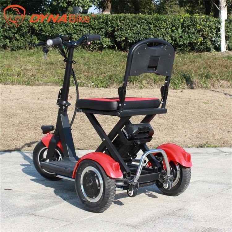 New Design 3 Wheel Elderly Folding Electric Power Mobility Scooter