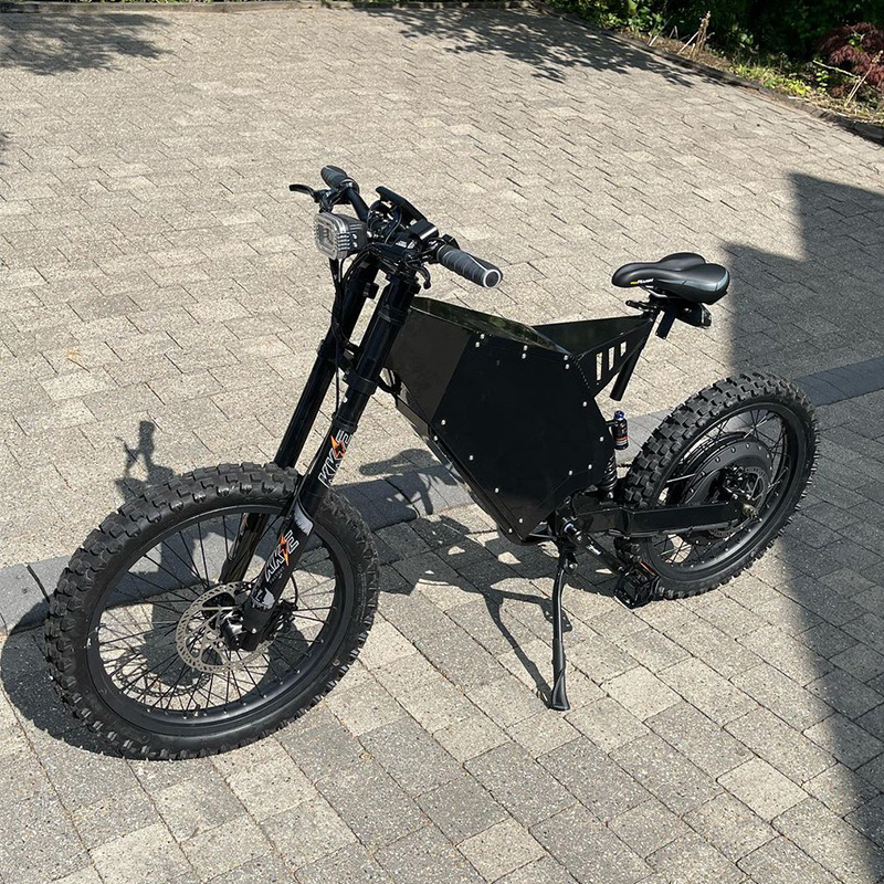 Dynalion Stealth Bomber Electric Bike 12000w Fat Tire Off Road Beach Cruiser 100km/h Speed 72v 5000w Enduro Ebike