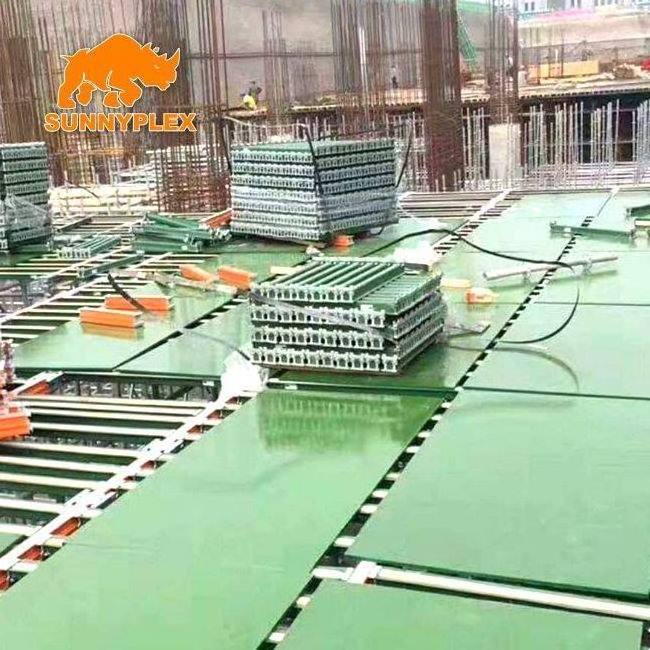 4x8 Green Pp Plastic Concrete Plywood Sheet 9/12/15/16/18/21mm Plastic Faced Construction Formwork Structure Building Plywood