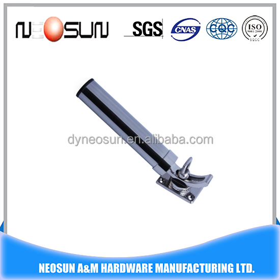 Customized stainless steel outtrigger fishing rod holder for boat