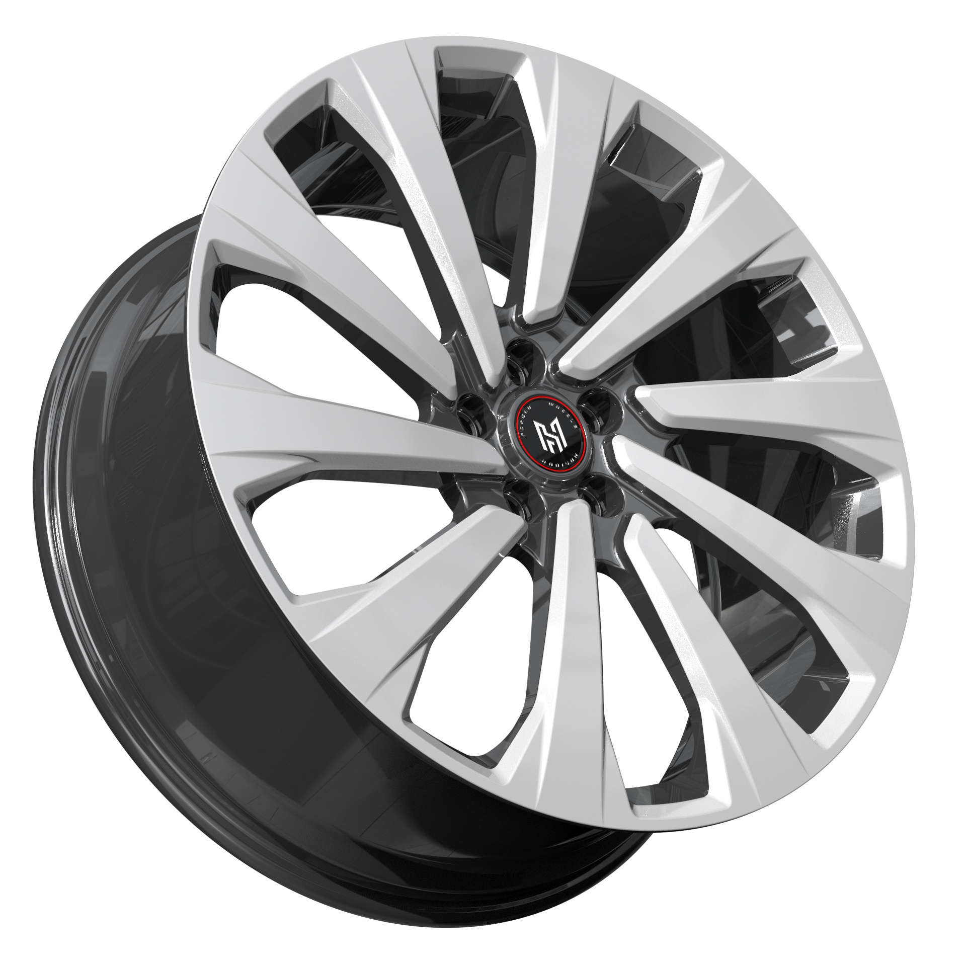 HADISON HD1112 Customized forged white wheels power coating 20