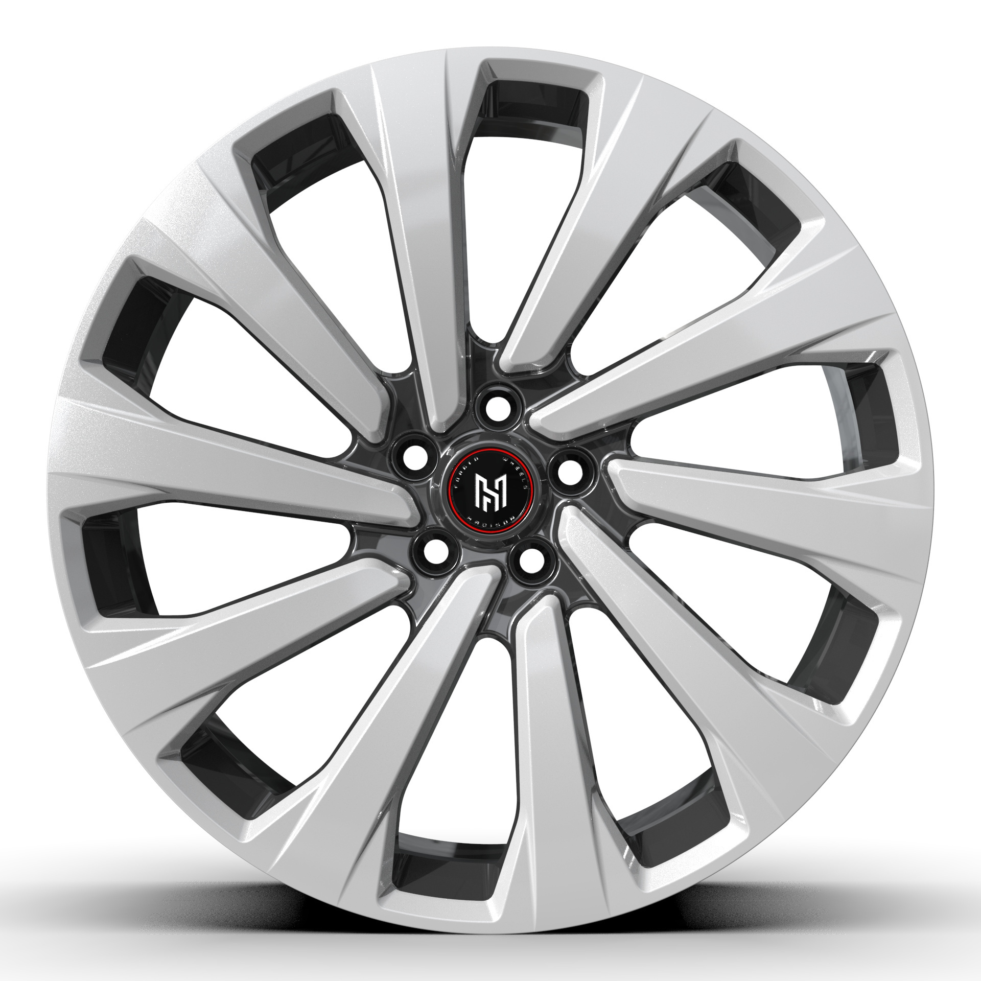 HADISON HD1112 Customized forged white wheels power coating 20