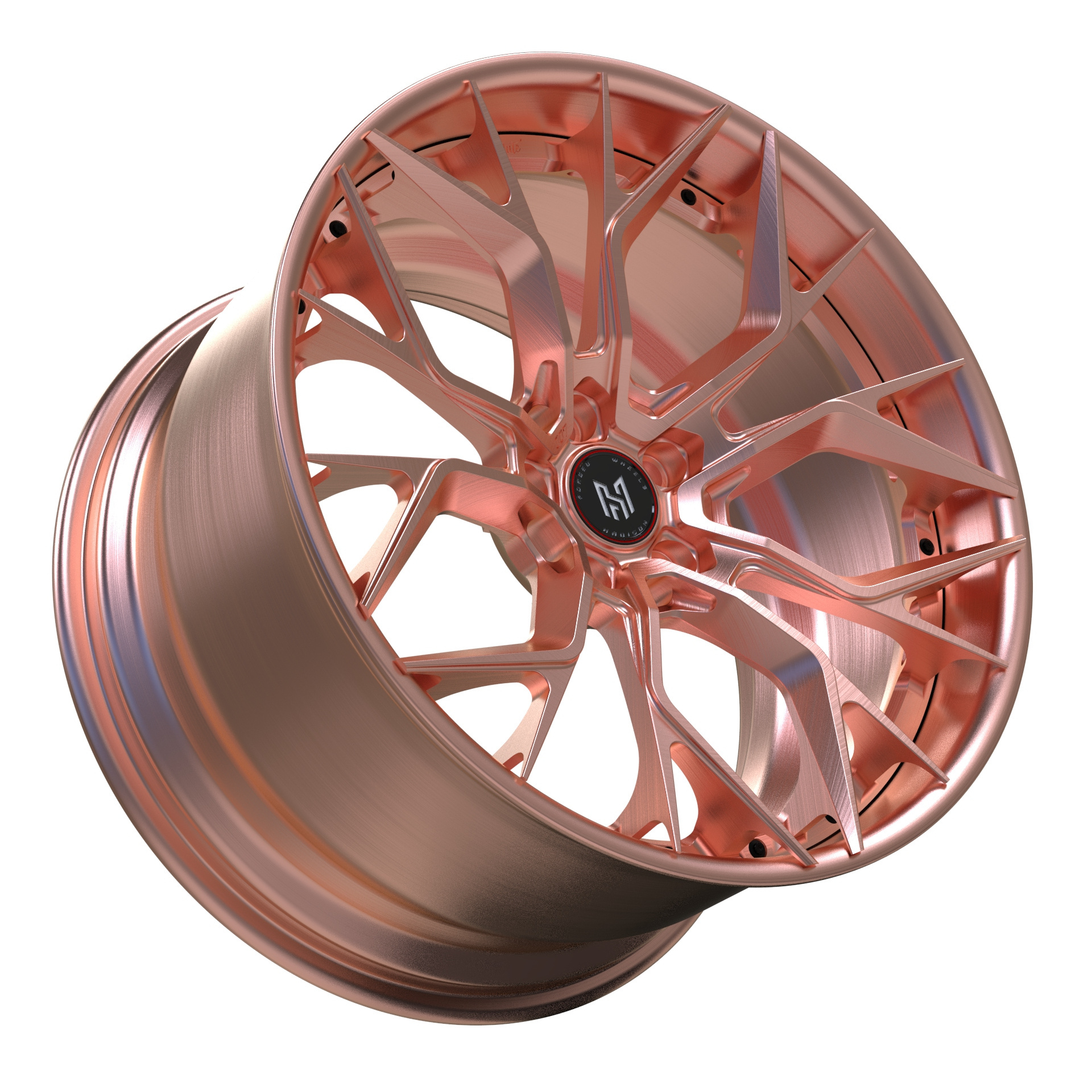 HADISON HD2P1011 Pink 2 piece custom wheel 6061-T6 Aluminum Forged Car Rim Forged alloy Wheel 24 5x112 for Benz Audi BMW