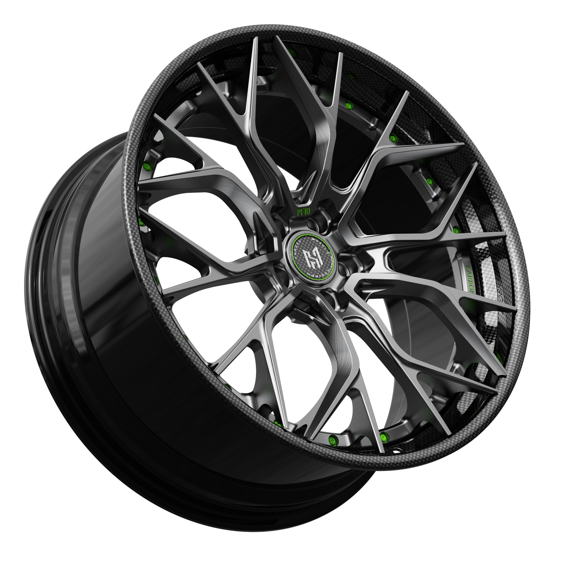 HADISON HD2P1055 Carbon Fiber Sticker Custom 2 Piece Forged Wheels Aluminum Alloy Rims 18 19 20 22 23 24 Inch For Brixton