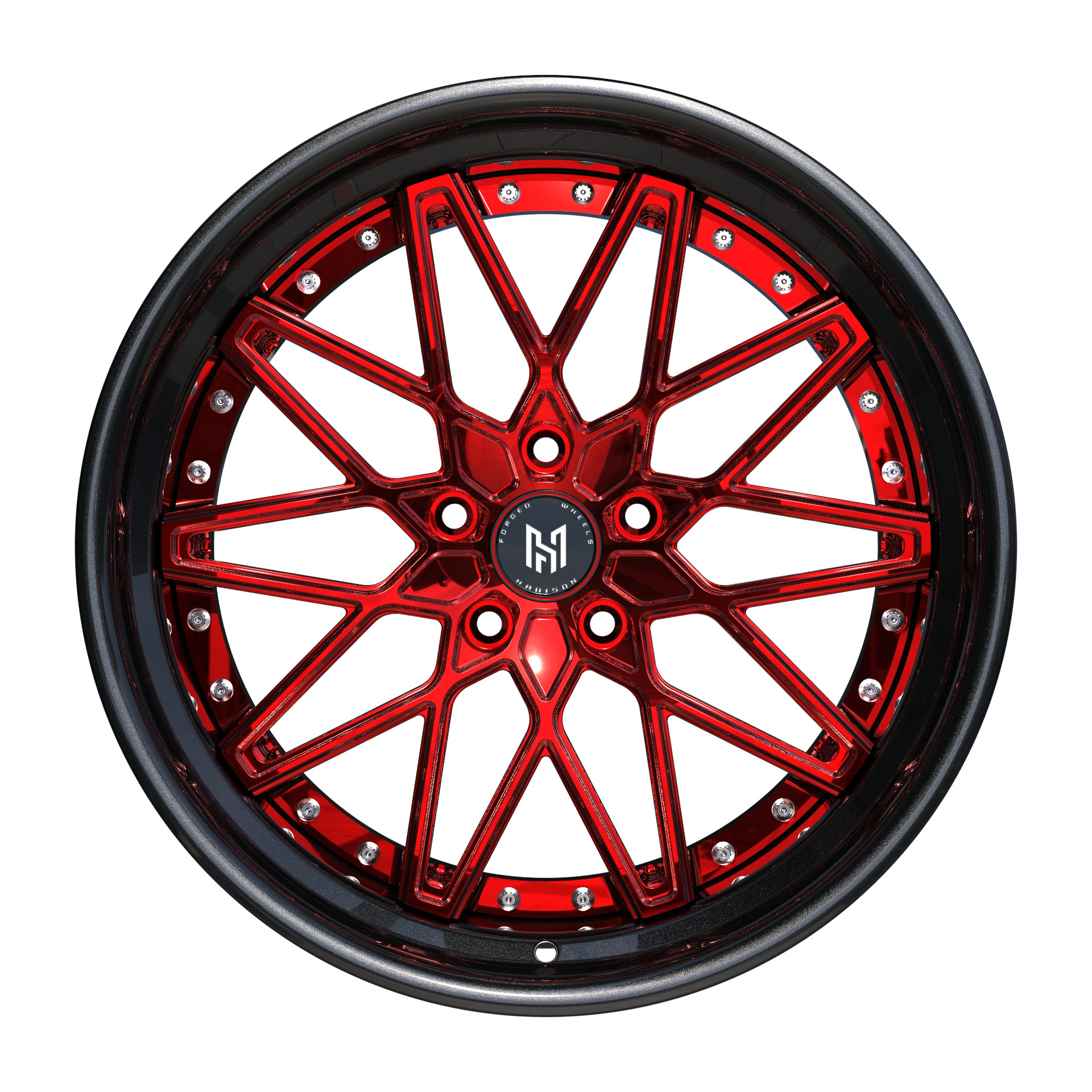 HADISON HD2P1009-2 design for vespa forged wheel 2 piece 5x114.3 deep lip forged wheels