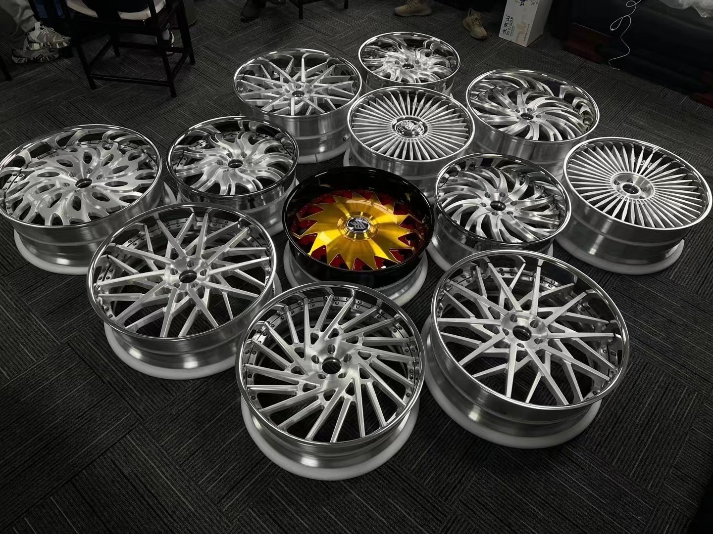 HADISON Personalization Custom Forged Spinner Floating Wheels 20 22 24 26 Inch 6061-T6 Aluminum Alloy Classic Car Wheels Rims