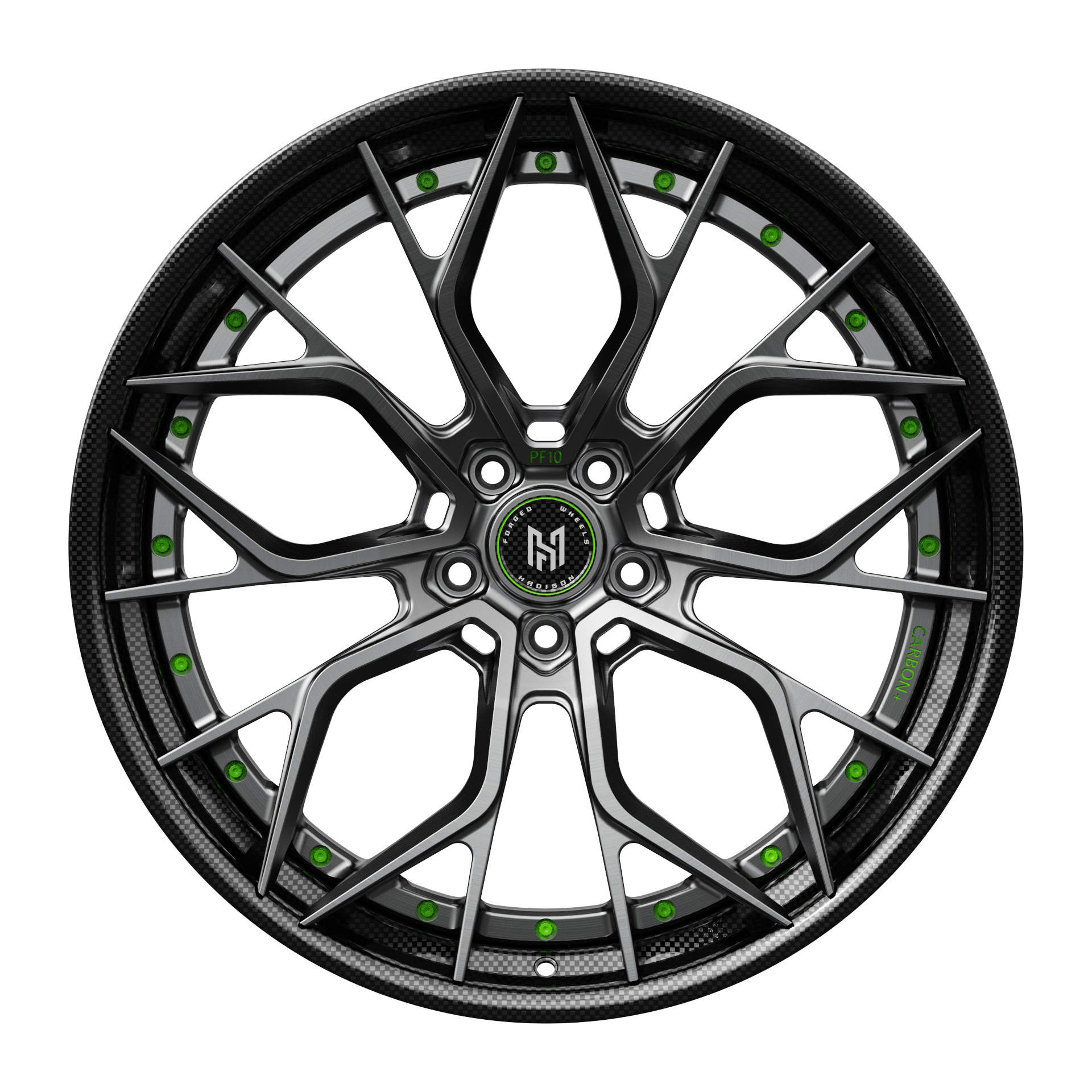 HADISON HD2P1055 Carbon Fiber Sticker Custom 2 Piece Forged Wheels Aluminum Alloy Rims 18 19 20 22 23 24 Inch For Brixton