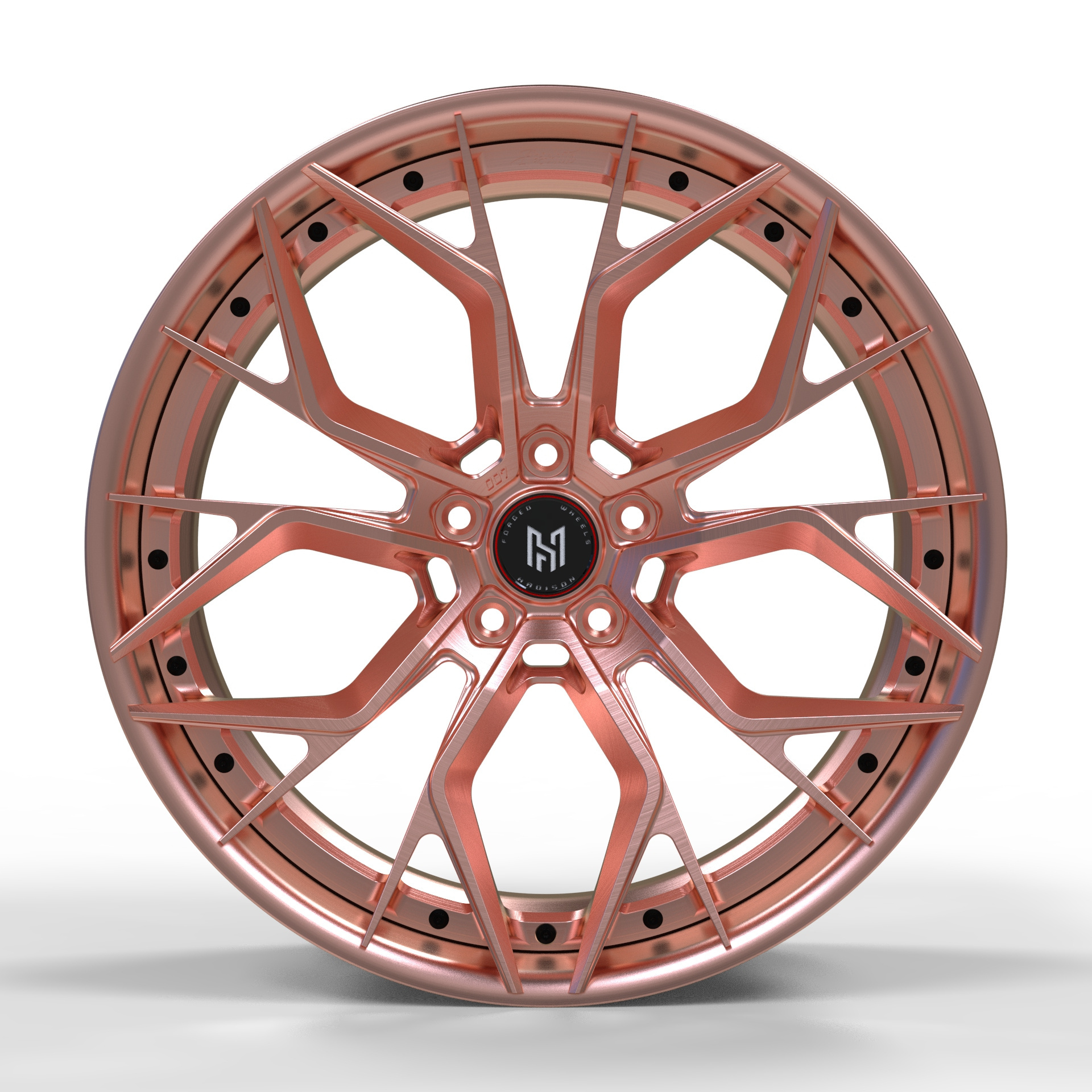 HADISON HD2P1011 Pink 2 piece custom wheel 6061-T6 Aluminum Forged Car Rim Forged alloy Wheel 24 5x112 for Benz Audi BMW