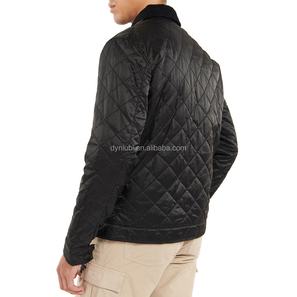 Wholesale High Quality Plus Size Custom Winter Thick Men's Nylon Satin Aviator Pilot Bomber Jacket