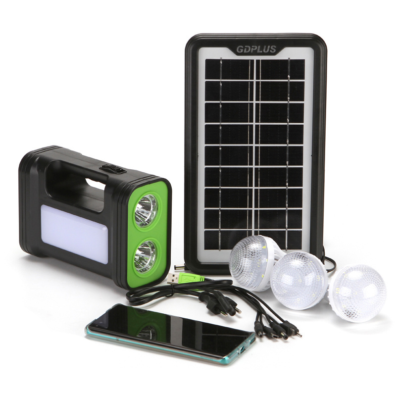 GDPLUS Mini Solar System Outdoor Camping Emergency Portable Solar System Lights Kit