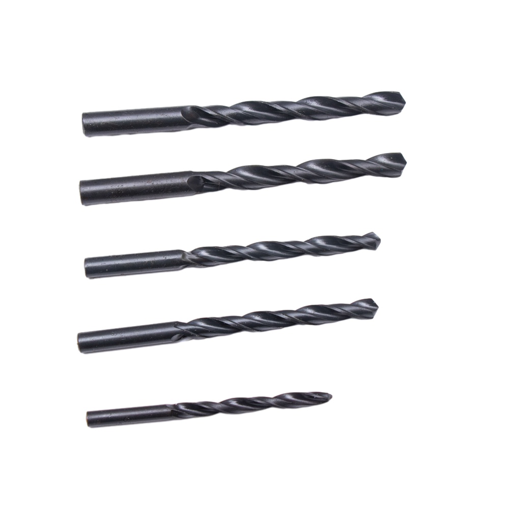 Shank Twist Drill Bit for Wood Metal Copper Aluminium Steel Iron Sheet Oxide Finished Straight Hot Sale Factory HSS Black 1-13mm