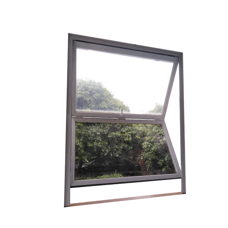 2019 New Trend Grill Design up and Down Bifold Windows Customized Stainless Steel Aluminum Alloy Folding Screen Vertical 6063-T5