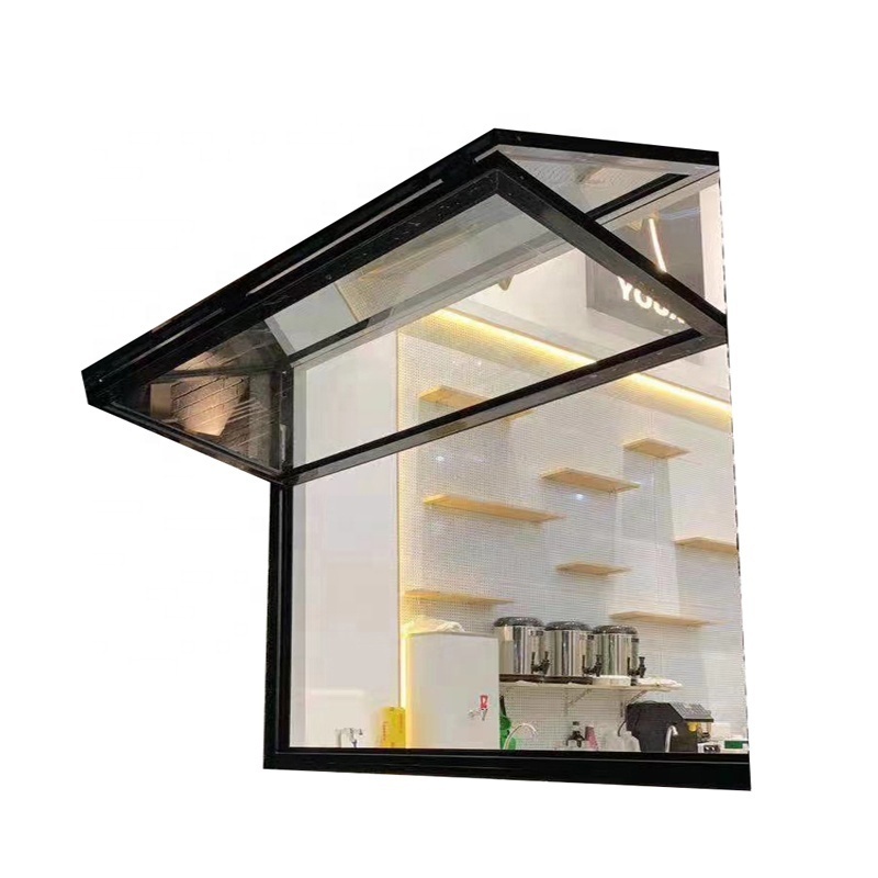 2019 New Trend Grill Design up and Down Bifold Windows Customized Stainless Steel Aluminum Alloy Folding Screen Vertical 6063-T5