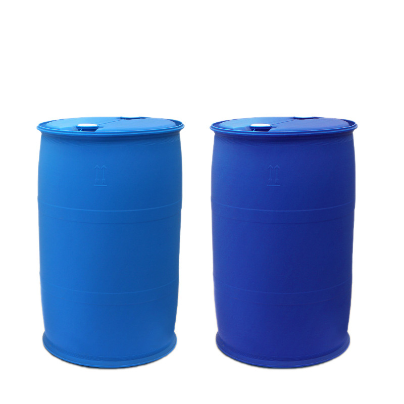 blue plastic drum 200 liters plastic barrel manufacturers gallon barrel with cover 55 gallon