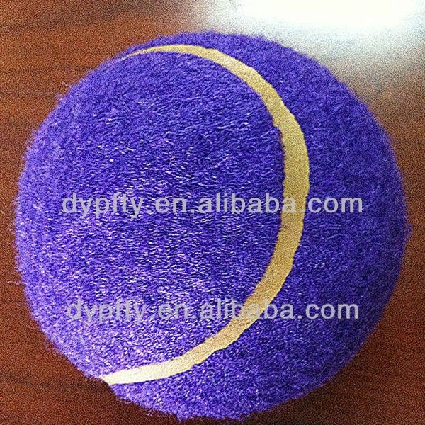 Custom printed purple tennis ball