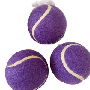 Custom printed purple tennis ball