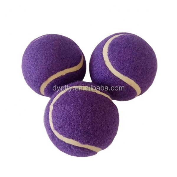 Custom printed purple tennis ball