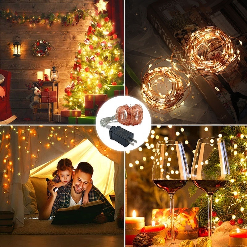 Cheap Reasonable Price Supplier Christmas Lights LED String US Plug LED 220V Plug In Ornament Light String Light