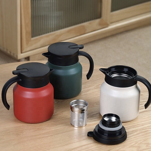 High quality small size vacuum thermos flasks plastic nice insulated hot vacuum insulated kettle