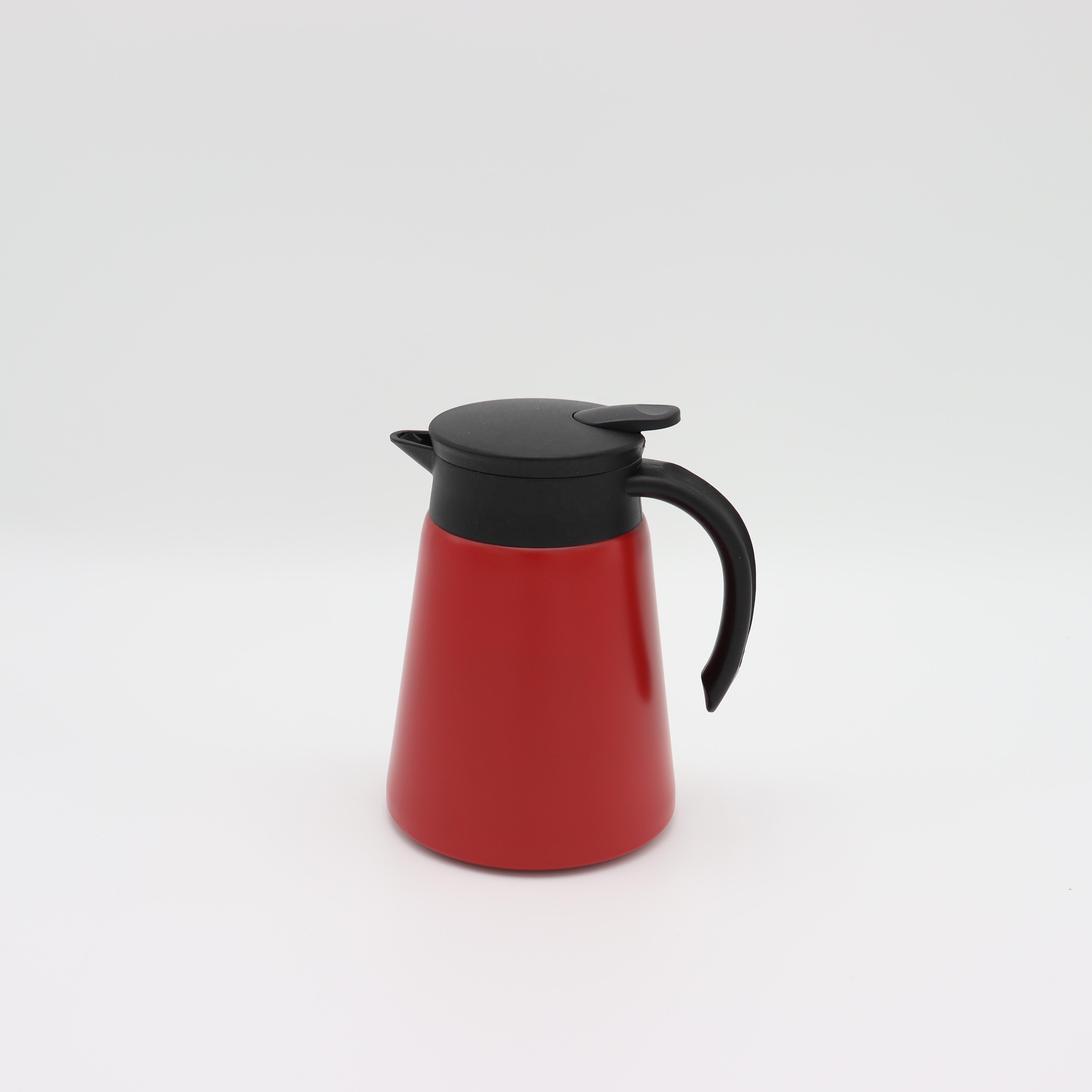 High quality small size vacuum thermos flasks plastic nice insulated hot vacuum insulated kettle