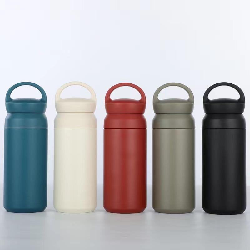 Kinto Tumbler 500ml Simple Style Thermos Stainless Steel Flask Water Bottle Vacuum Tumbler Thermos Flask with Handle and Lid