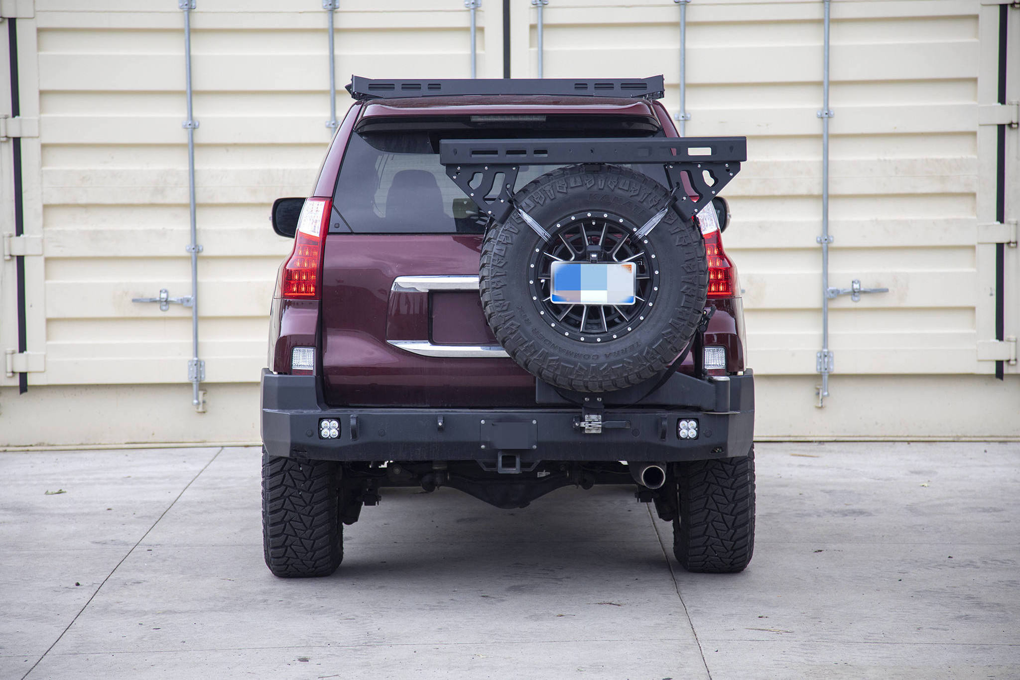 Offroad Auto Accessories Steel Rear Spare Tire Utility Basket General For Jeep Wrangler Jl Jk