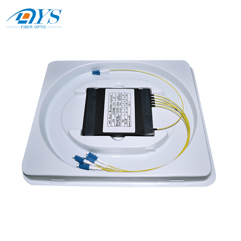 Fiber network equipment FTTH ABS Box 1x3 fiber optic coupler 1x2 1x4 PLC splitter steel tube fiber circulator