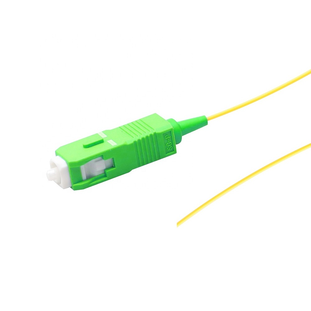 Good quality singlemode SC/APC 0.9mm fiber optic pigtail SC pigtail