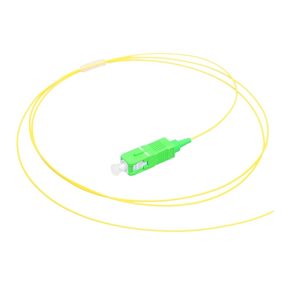 Good quality singlemode SC/APC 0.9mm fiber optic pigtail SC pigtail